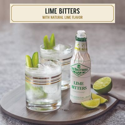 Fee Brothers Lime Cocktail Bitters - Aromatic Cocktail Mixer &amp; Concentrated Flavoring, Gluten Free, Vegan-Friendly, 5 fl oz