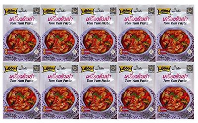 Lobo Tom Yum Soup Mix, Spicy, 30 Gram (Pack of 10)