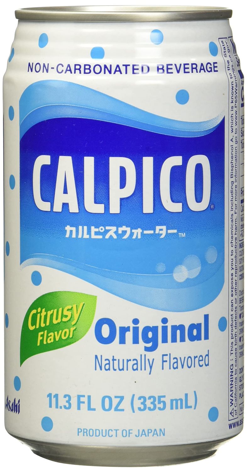 Calpico Original Citrusy Flavor Soft Drink in Can 11.3 fz (pack of 24)