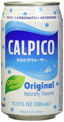 Calpico Original Citrusy Flavor Soft Drink in Can 11.3 fz (pack of 24)