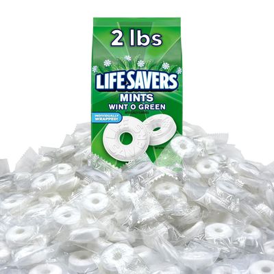 LifeSaver Wint O Green Mint Candy - Hard Mints (2LB)