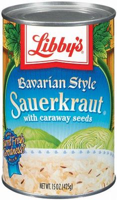 Libby&#39;s Bavarian Style Sauerkraut with caraway seeds, 15 oz. Cans (Pack of 12)