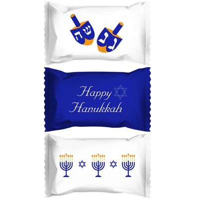 The Dreidel Company Happy Hanukkah Buttermints, Mint Candies, After Dinner Mints, Fat-Free, Kosher Certified, Individually Wrapped (55 Pieces)