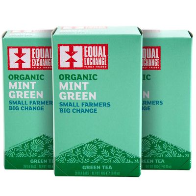 Equal Exchange Organic Mint Green Tea, 20-Count (Pack of 3)