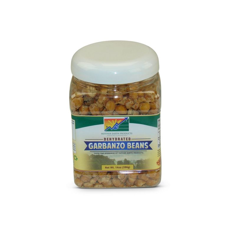 Mother Earth Products Dehydrated Fast Cooking Garbanzo Beans, quart Jar, 14 Ounce (Pack of 1) (Quart Size)