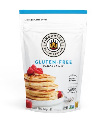 King Arthur Gluten Free Classic Pancake Mix: Fluffy, Delicious Breakfast Delight - Non-GMO, Kosher Certified, 15 oz (Pack of 6) - Makes Perfect Pancakes and Waffles with 21g Whole Grains per Serving