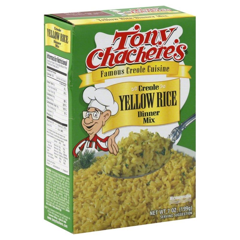 Tony Chachere&#39;s Creole Yellow Rice Dinner Mix, 7 Ounce (Pack of 12)