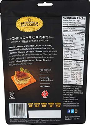 SONOMA CREAMERY Cheddar Crisps, 2.25 OZ