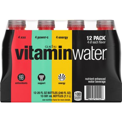 vitaminwater variety pack Bottles, 20 fl oz, 12 Pack