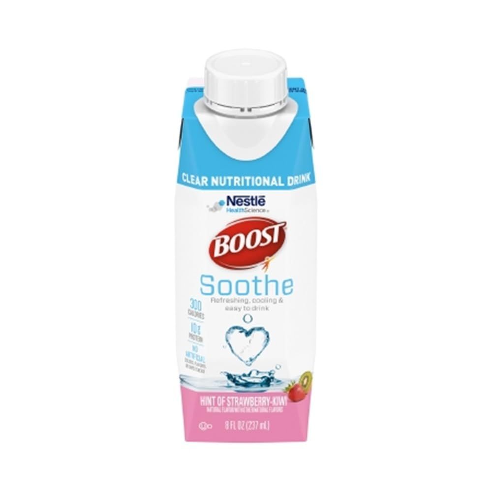 Boost Soothe Clear Nutritional Drink, Strawberry Kiwi, 8 FL OZ, 6-Pack