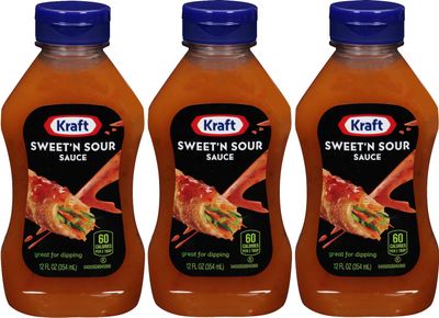 Kraft, Sweet &amp; Sour Sauce, 12oz Squeeze Bottle (Pack of 3)