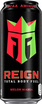 Reign Total Body Fuel, Melon Mania, Fitness &amp; Performance Drink, 16 Fl Oz (Pack of 12)