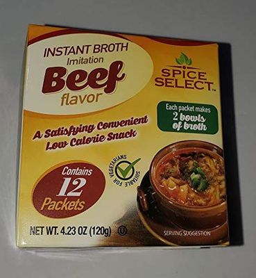 Spice Select Instant Broth Imitation Beef Flavor 12 Packets