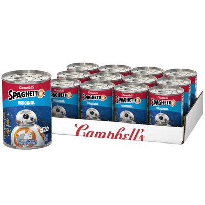 SpaghettiOs Original Canned Pasta With Wheres Waldo? Shapes, 15.8 oz Can (12 Pack)