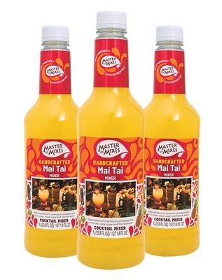 Master of Mixes Mai Tai Drink Mix, Ready To Use, 1 Liter Bottle (33.8 Fl Oz), Pack of 3