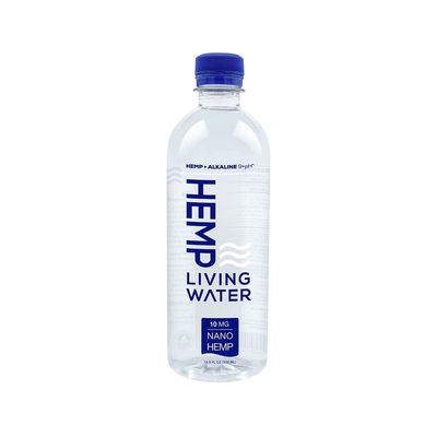 Hemp Living Extract Infused water, Enhanced Hydration, 9.5 pH Balance Smooth Taste, Essential Water, Drinking Alkaline Water, 16.9 FL Oz - (24 Pack)