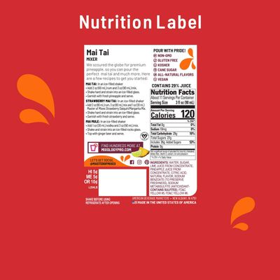 Master of Mixes Mai Tai Drink Mix, Ready To Use, 1 Liter Bottle (33.8 Fl Oz), Pack of 3
