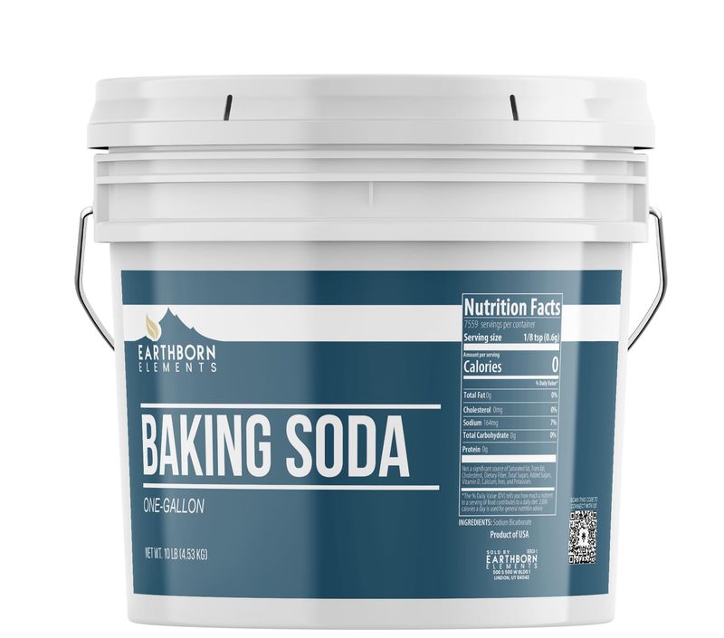Earthborn Elements Baking Soda (1 Gallon) Sodium Bicarbonate, Cooking, Cleaning &amp; Deodorizing