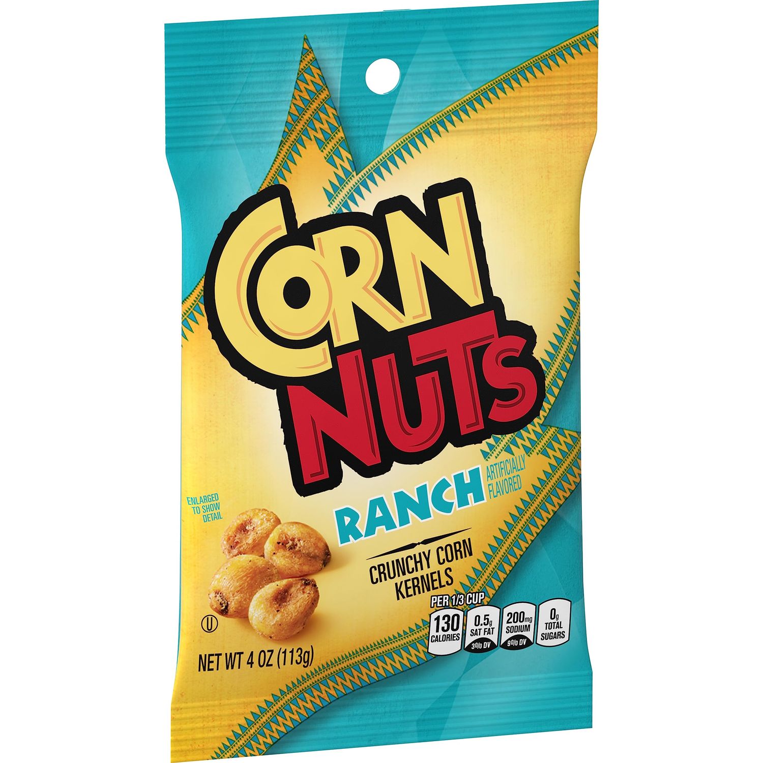 CORN NUTS Ranch Crunchy Corn Kernels Snack, 4 Ounce (Pack of 12)
