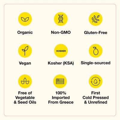 Bragg Organic Extra Virgin Olive Oil - Made with Greek Koroneiki Olives - Cold Pressed EVOO for Marinades &amp; Vinaigrettes - USDA Certified, Non-GMO, Kosher (128 Ounce)