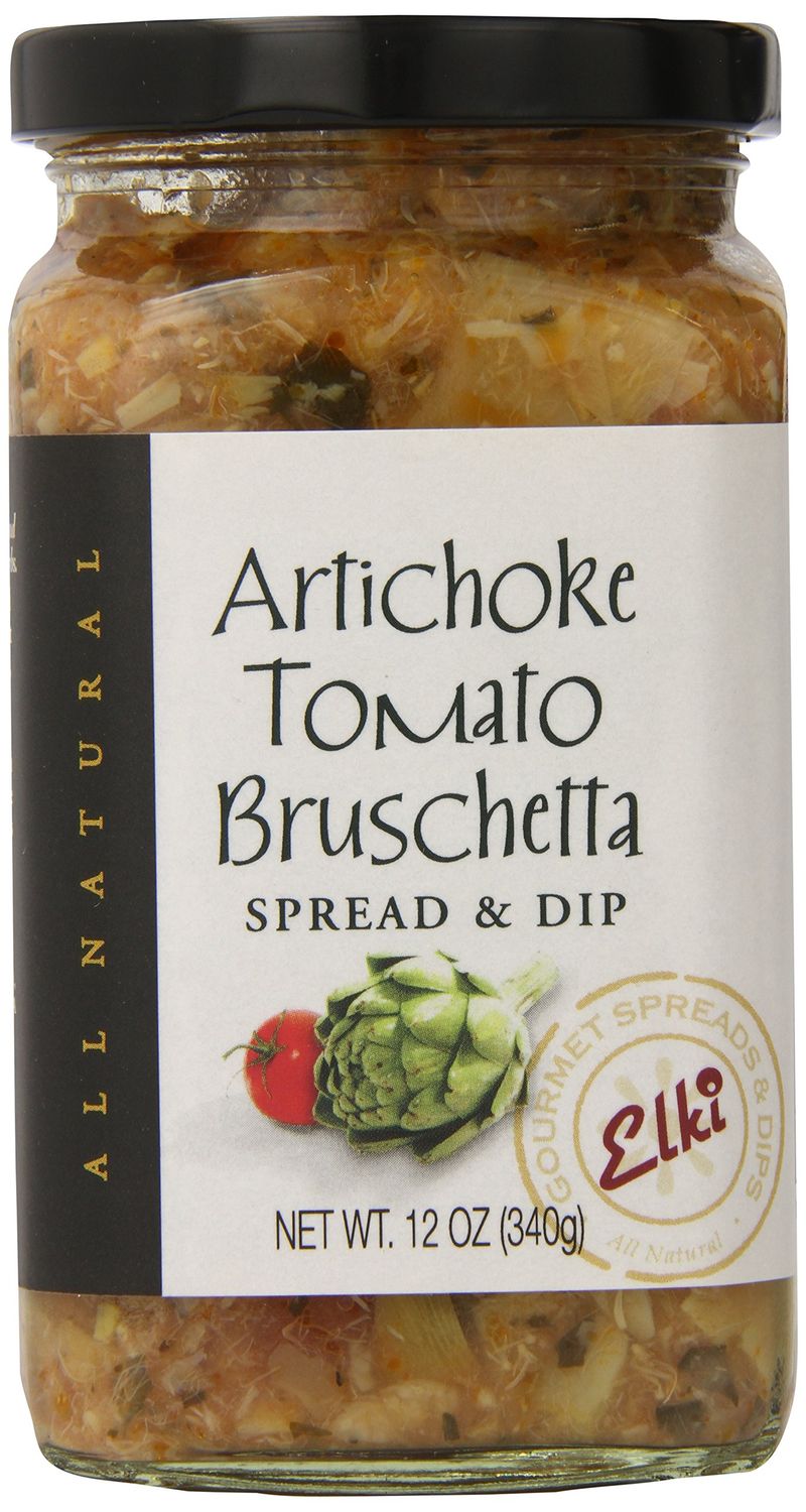 Elki&#39;s Gourmet Artichoke Tomato Bruschetta, 12 Ounce