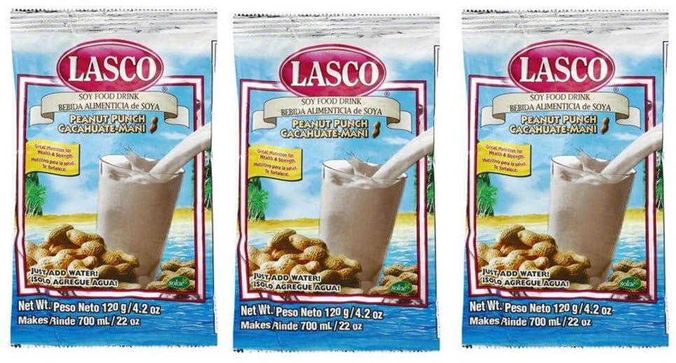 Lasco Vanilla Food Drink ...Available in 2 sizes 3 Pack (120g Lasco Peanut Punch Food Drink)