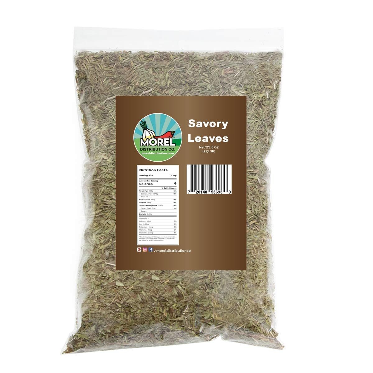 Savory Leaf Cut &amp; Sifted. Savory Spice Leaves. 2 oz, 8 oz, 1 lb. (2)
