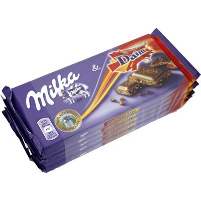 Milka &amp; Daim 3.5 Oz (Pack of 5)