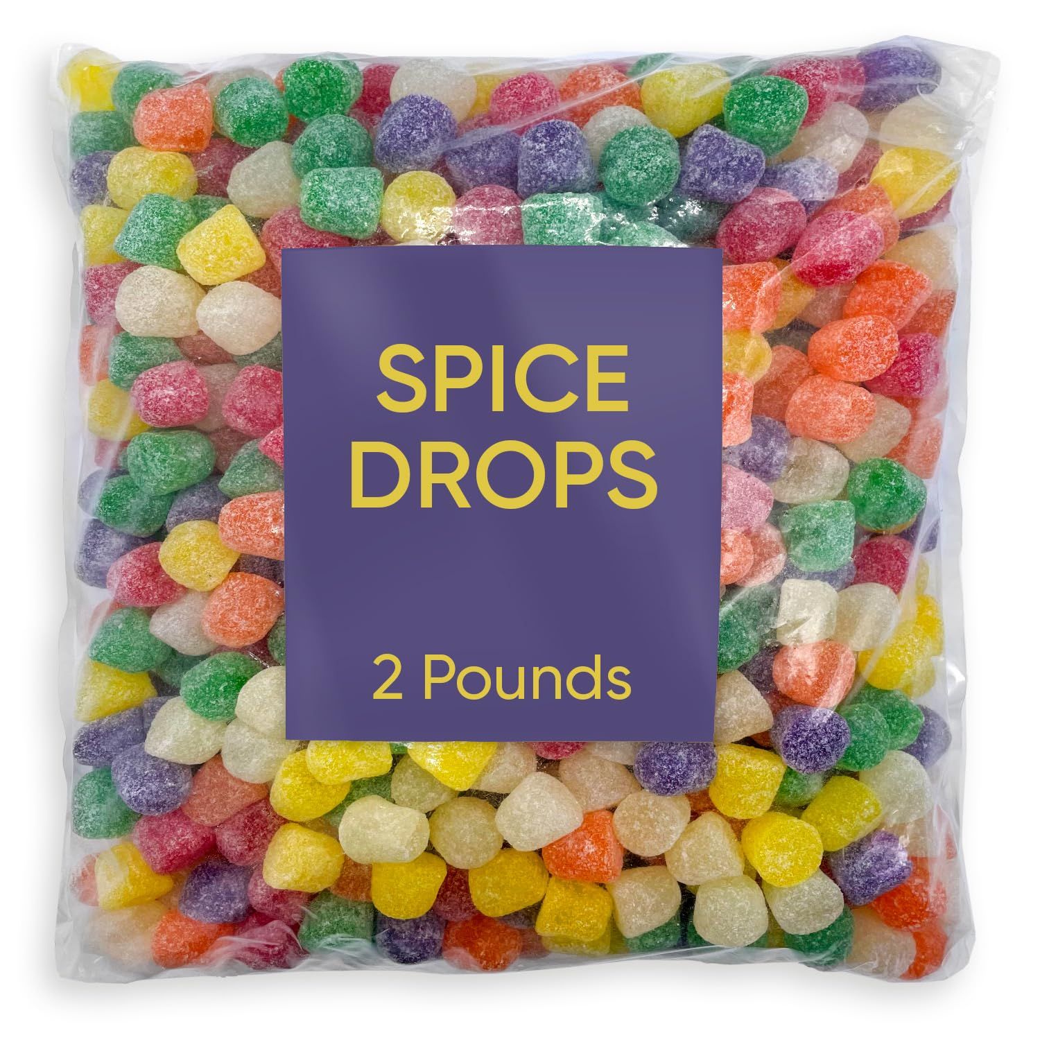 Spice Candy Gum Drops Bulk Candy - Assorted Fruit Flavor - 2 Pounds