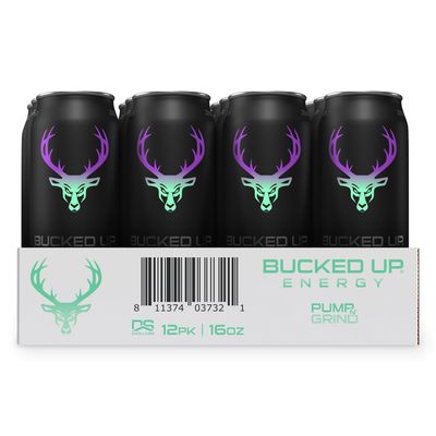 Bucked Up Energy Drink 300mg (Pump N Grind) (12 CT)
