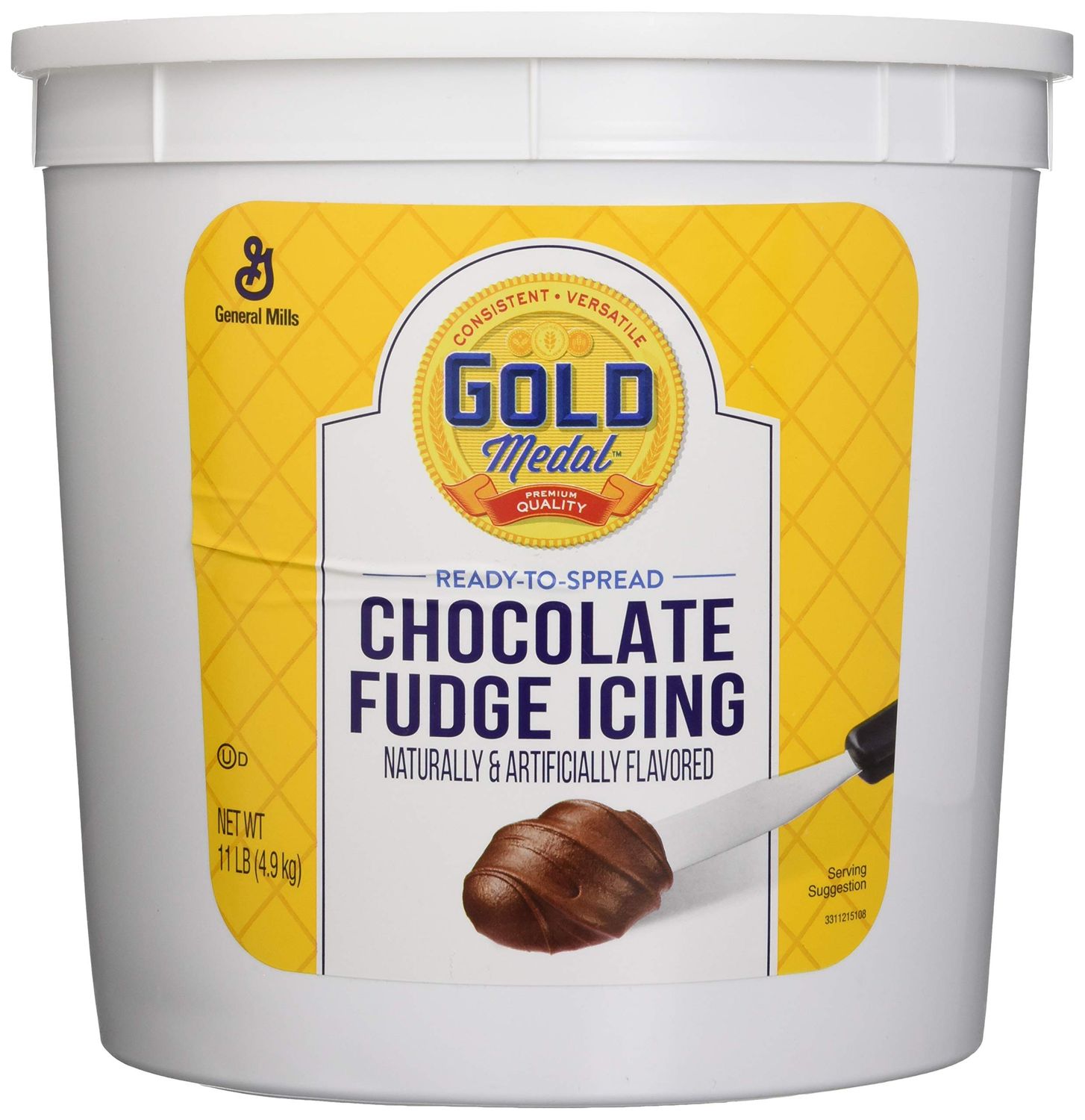 Gold Medal Ready To Spread Icing, Chocolate Fudge, 11 Lbs (Pack of 2)
