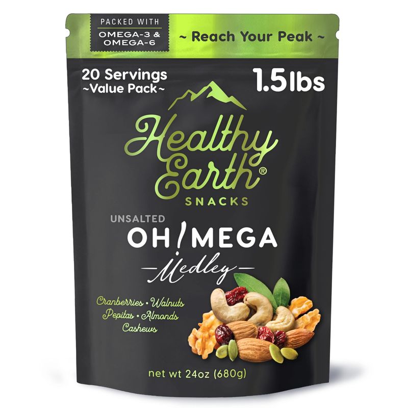 Mixed Nuts Unsalted | Trail Mix | Trail Mix without Peanuts | Sugar Free Snacks | Gourmet Snacks, Protein Snacks, Gluten Free, No Preservatives, High Fiber Snacks (Omega-3 &amp; Omega-6)