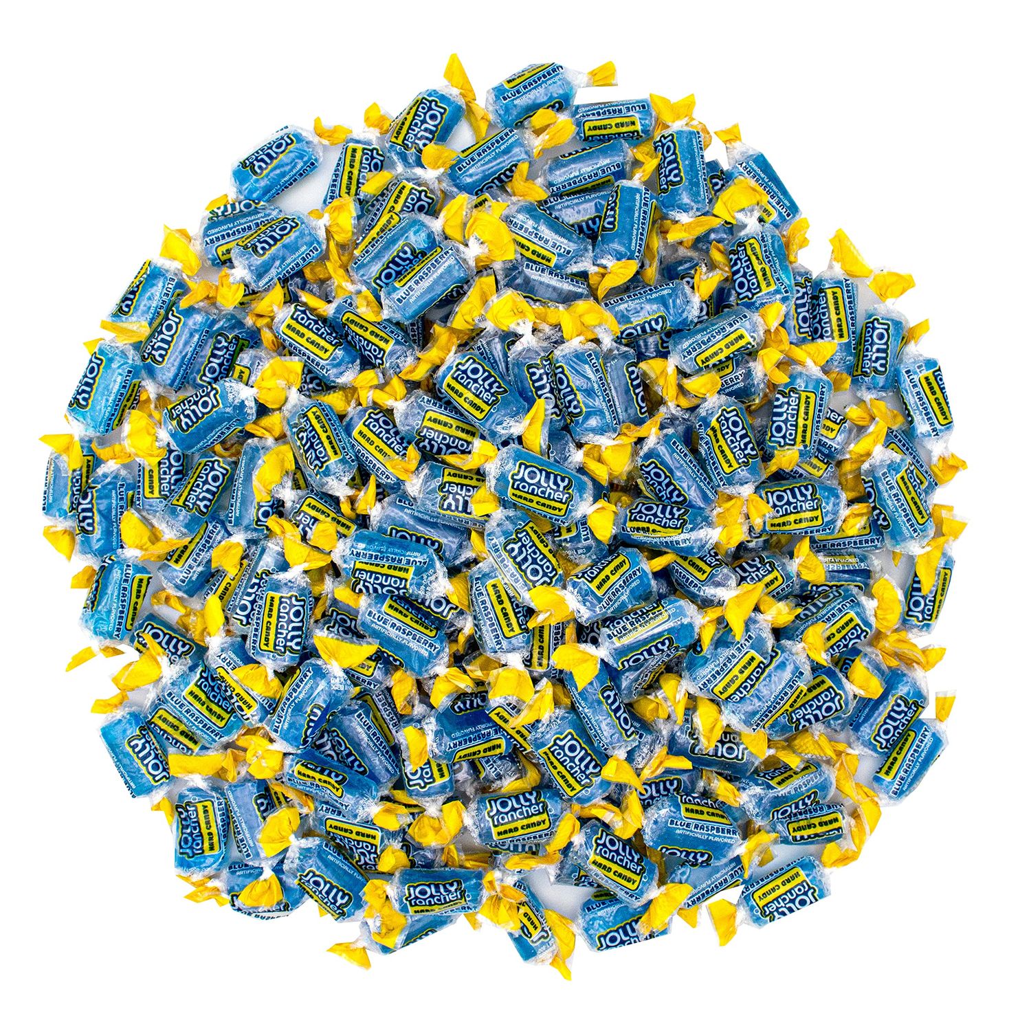 Jolly Rancher Blue Raspberry Hard Candy, Individually Wrapped, Bulk Candy Bag - 1 Pound (16 oz)