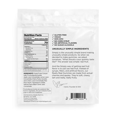 Really Real Gummies (5.3 Ounce (Pack of 2), Sour Apple and Cherry)