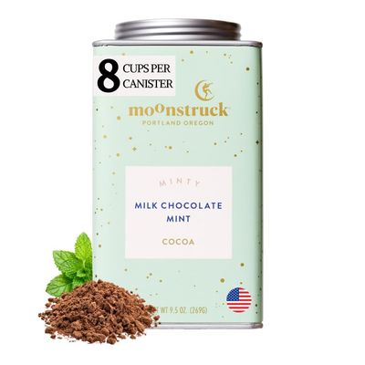 Moonstruck Chocolate Mint Chocolate Hot Chocolate Mix, 9.5oz (Pack of 1)