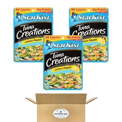 StarKist Tuna Creations, Lemon Pepper, 2.6 oz Pouch - Pack of 3 (7.8 oz in total)