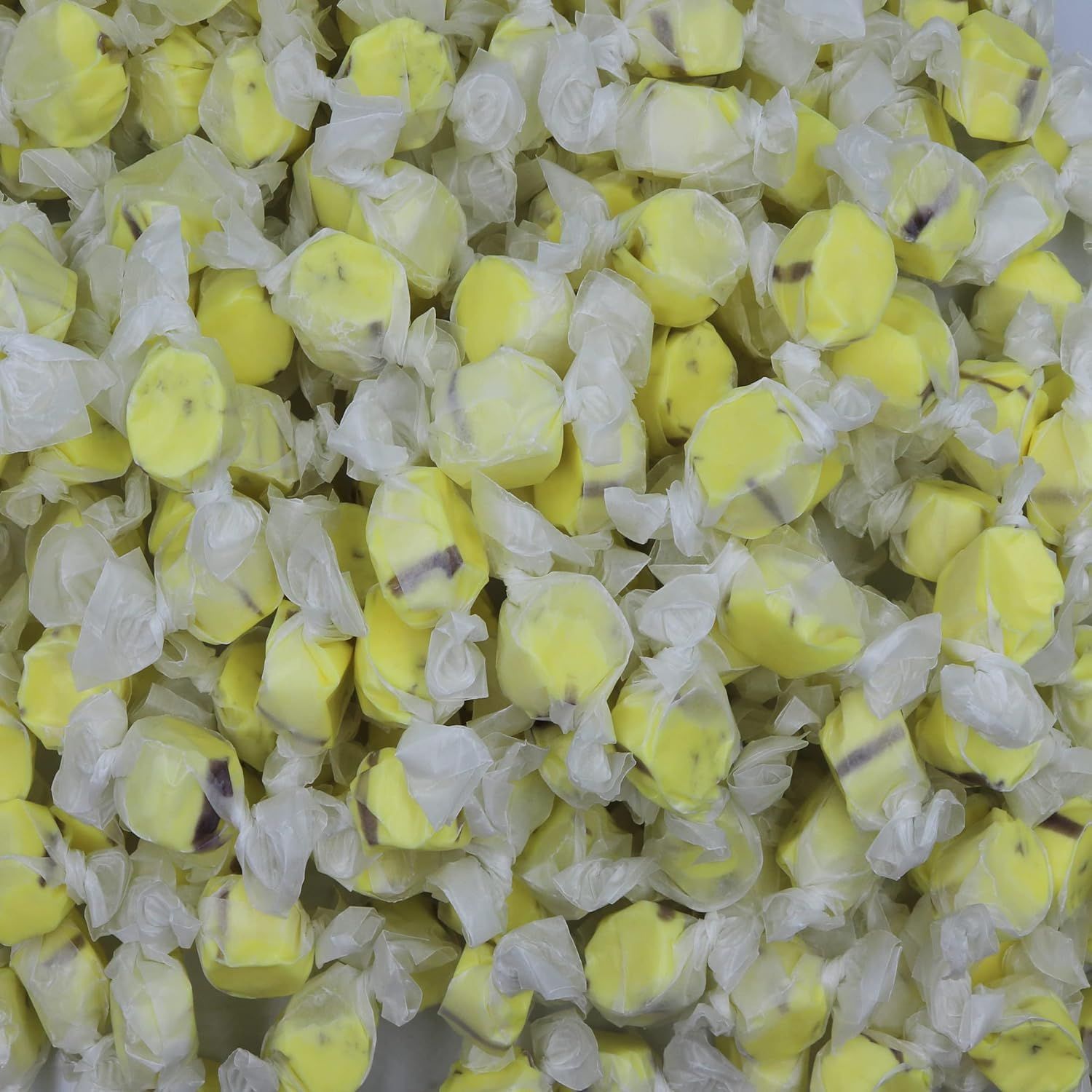 Gourmet Soft and chewy Salt Water Taffy Candy - Individually Wrapped - Bulk bag (Banana, 1 Pound (Pack of 1))