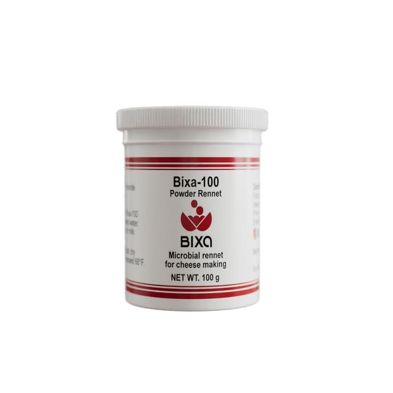 Bixa Powder Microbial Rennet For Cheese Making | Vegetarian | Milk Coagulant | Non GMO | Cuajo en polvo Bixa | CUAJO PARA QUESO | 3.52 oz.