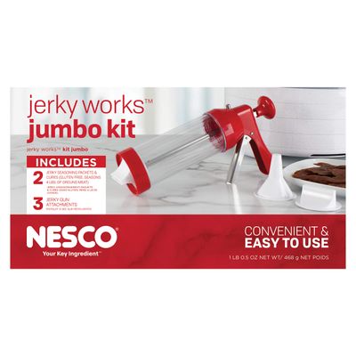 Nesco Jumbo Works Beef Jerky kit, 1 Count (Pack of 1), Red
