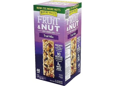 Nature Valley Chewy Fruit and Nut Granola Bars, Trail Mix Snack Bars, 48 ct, 57.6 OZ
