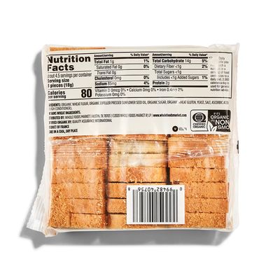 365 by Whole Foods Market, Toasts Mini Organic, 2.8 Ounce