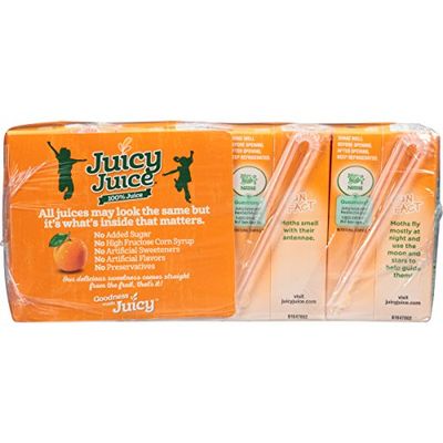 Juicy Juice Orange Tangerine, 4.23 Ounce Boxes, 8 Count (Pack of 5)