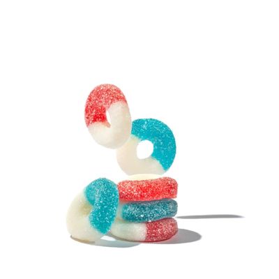 Fruidles USA Patriotic Gummy Freedom Rings Candy Holiday Treats, 4th of July, Fun and Festive Snacking, Party flavor, Half-Pound
