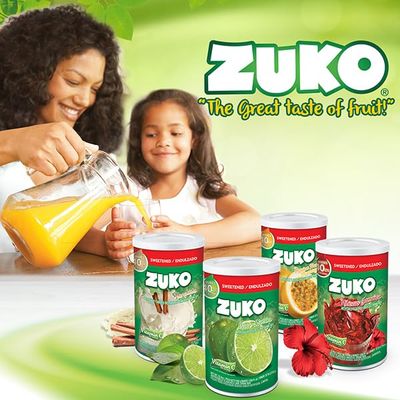 ZUKO JAMAICA Instant Powder Drink, Canister, No Sugar Needed, 33.4 Oz (Pack of 1)