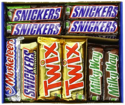 M&amp;M Mars Chocolate Bar Variety Pack, 55 Ounce, 30 Count