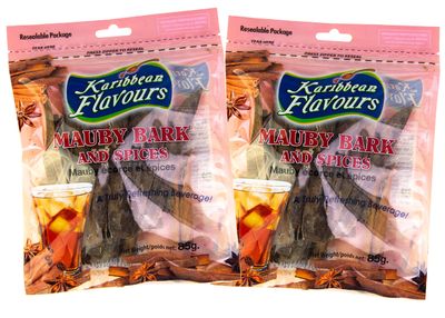 Mauby Bark and Spices | Mavi | Maby | Bitter Bark | Makes Cool Refreshing Beverage (3 Oz (Pack of 2))