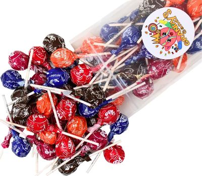 Assorted Fruit Flavored Tootsie Roll Pops- America&#39;s Favorite LolliPop with Chocolately Center- Classic, Bulk Sizes, Variety Pack (1 Pound)