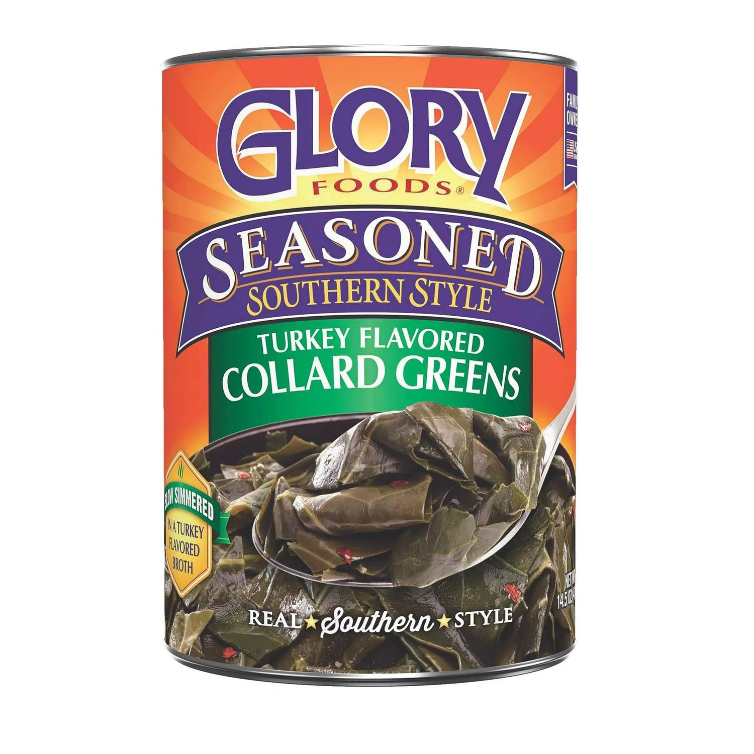 Glory Foods Collard Greens With Smoked Turkey (12x14.5Oz )