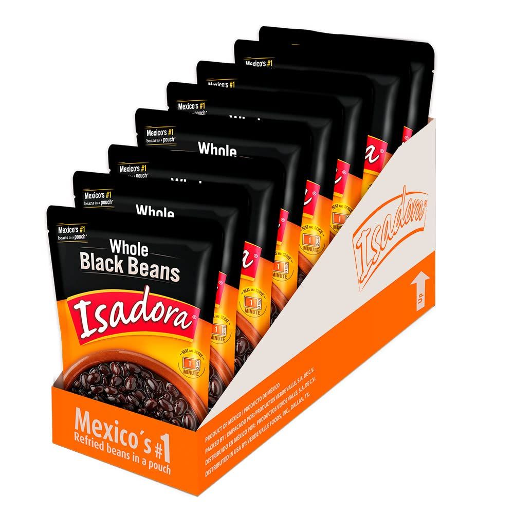 Isadora Whole Black Beans 16 oz (Pack of 12)
