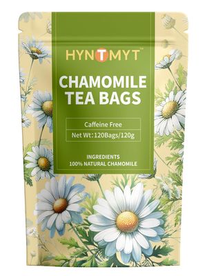 HYNTMYT Chamomile Tea Bags, 1g/bag, Natural &amp; Pure Chamomile Flowers Herbal Tea, Caffeine Free, 120 Count